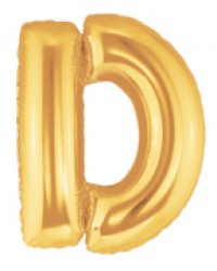 14" Letter D Gold