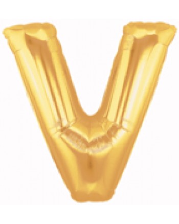 14" Letter V Gold