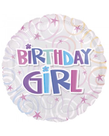 Birthday Girl Swirls