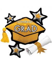 Congrats Grad Gold Cluster