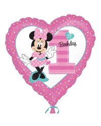 Minnie 1st Birthday Heart