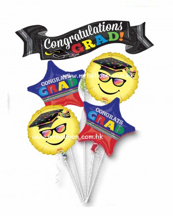 Congratulations Grad Banner Bouquet