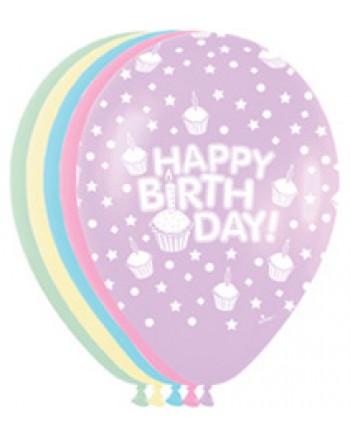 11" Happy Birthday Cupcakes