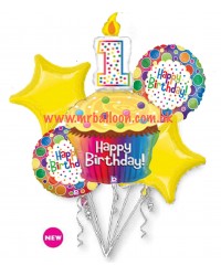 Happy 1st Birthday Cupcake Bouquet