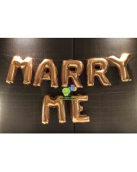 14" Gold Letter "MARRY ME"