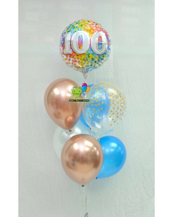100 Rainbow Confetti Bouquet