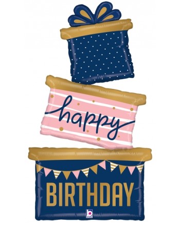 Navy Birthday Gift Trio