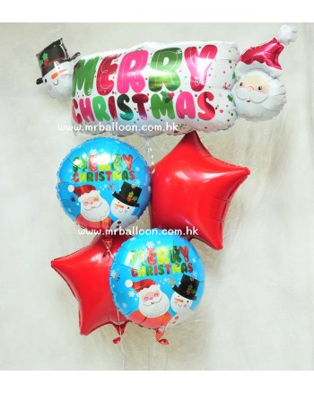 Santa & Snowman Banner Bouquet