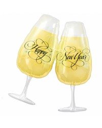 New Year Toasting Glasses
