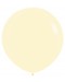 36" Pastel Matte Yellow Round 