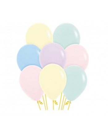 11" Pastel Matte Assortment Round